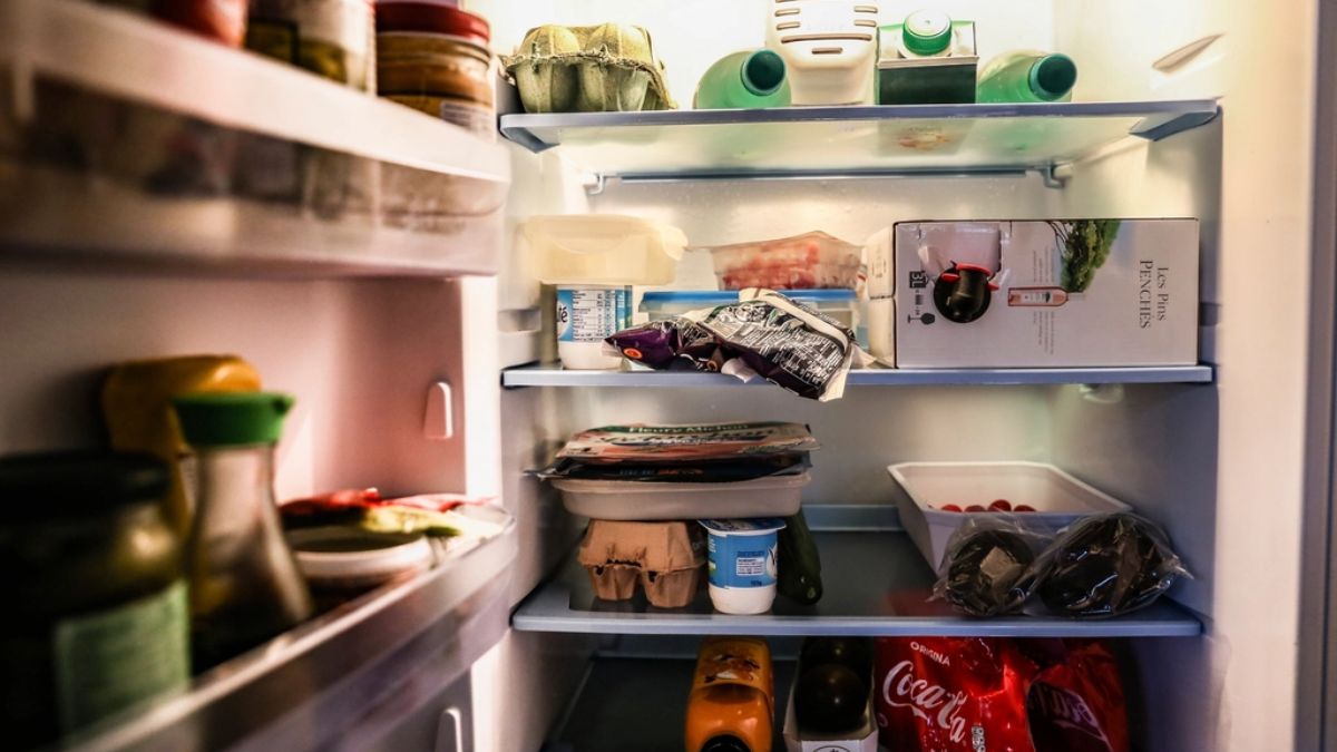 Fridge filled food